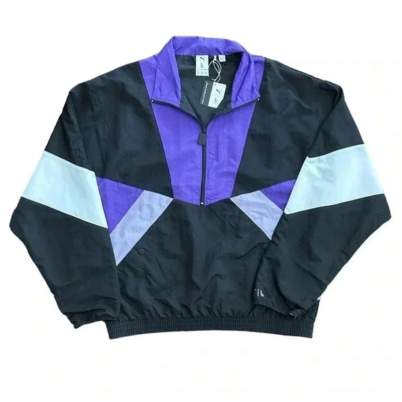 NWT Puma x Lauren London jacketMen’s Size XL Purple Black Retro Y2K